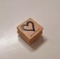 Preview: Holzstempel Herz / Strich-Herz