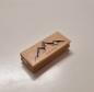 Preview: Holzstempel Bergkette