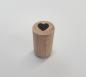 Preview: Holzstempel Herz gepunktet