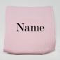 Preview: Nuschi rosa mit Name bestickt