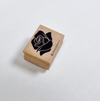 Holzstempel Rose