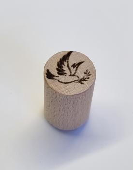 Holzstempel Taube 1