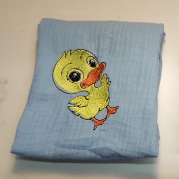 Preview: Nuschi bestickt mit Ente / Entchen