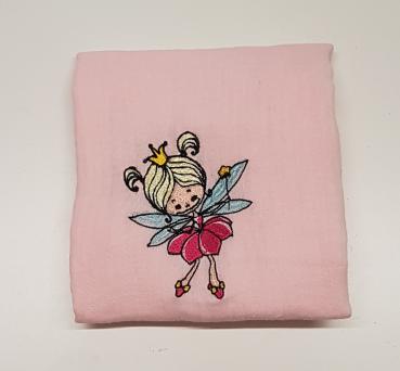 Nuschi bestickt mit Fee 1 + Wunschname