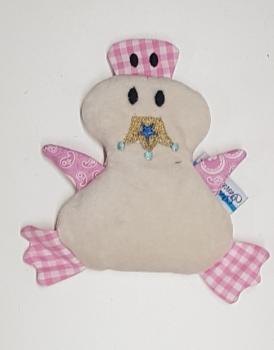 Traubenkern Ente mit Krone rosa