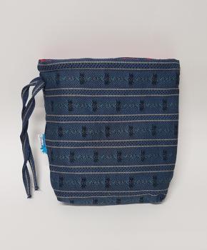 Preview: Kartoffelwärmer / Gschwellti-Beutel mit Band dunkelblau