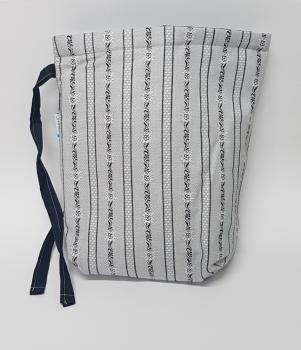 Preview: Kartoffelwärmer / Gschwellti-Beutel mit Band hellgrau