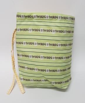 Preview: Kartoffelwärmer / Gschwellti-Beutel mit Band hellgrün