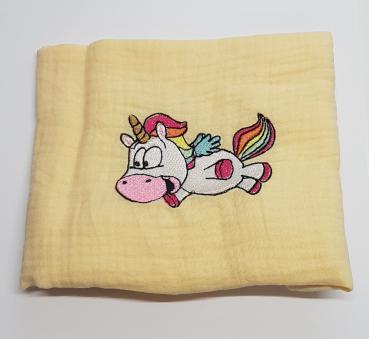 Preview: Nuschi bestickt mit Funny Einhorn