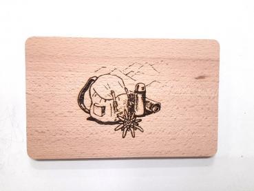 Brettchen mit Wandermotiv
