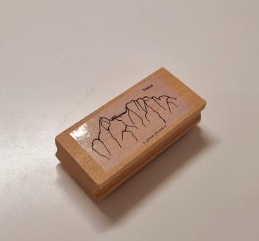 Holzstempel Pilatus Silhouette