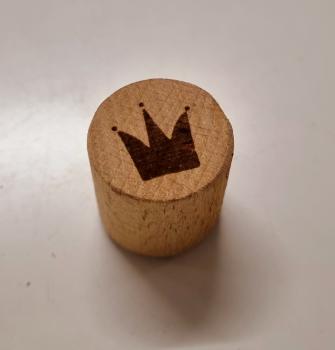 Holzstempel Krone spitzig