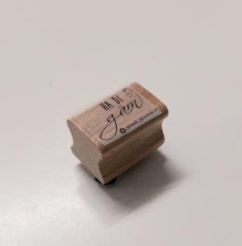 Holzstempel ha di gärn (klein)