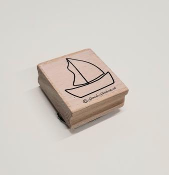 Holzstempel Segelschiff (klein)
