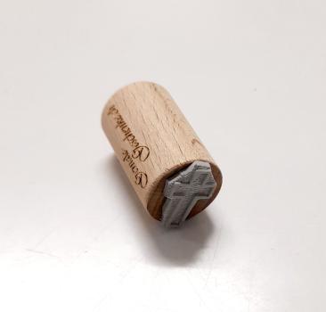 Preview: Holzstempel Erstkommunion / Firmung - Kreuz (klein)