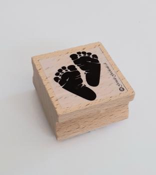 Holzstempel Füsse / Babyfüsse