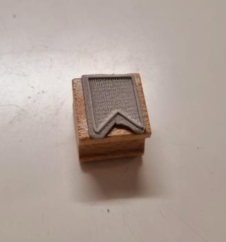 Preview: Holzstempel Wimpel einzeln