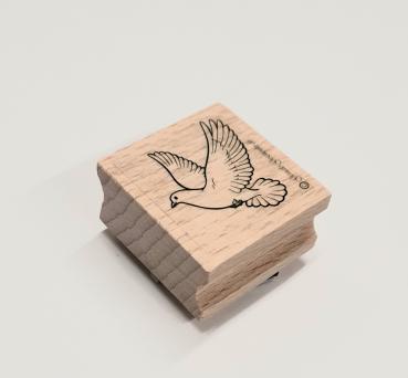 Holzstempel Taube