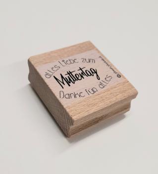 Holzstempel "Muttertag - Danke" (klein)