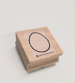 Holzstempel Osterei / Ei leer