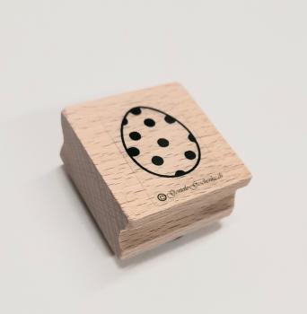 Holzstempel Osterei / Ei gepunktet