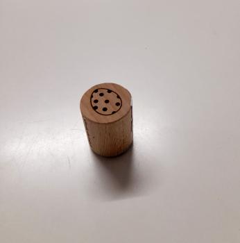 Holzstempel Osterei / Ei gepunktet (klein