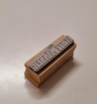 Preview: Holzstempel für echte Männer (klein)