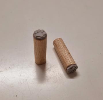 Holzstempel Pfote Mini