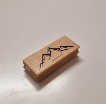 Holzstempel Bergkette