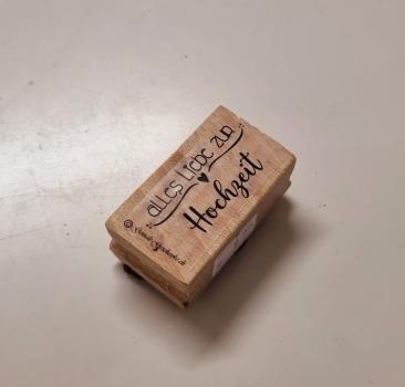 Holzstempel Alles Liebe zur Hochzeit