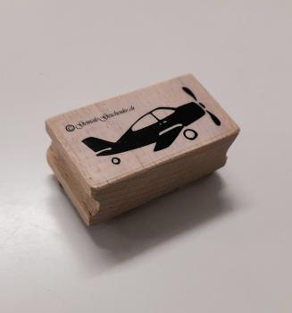 Holzstempel Flugzeug