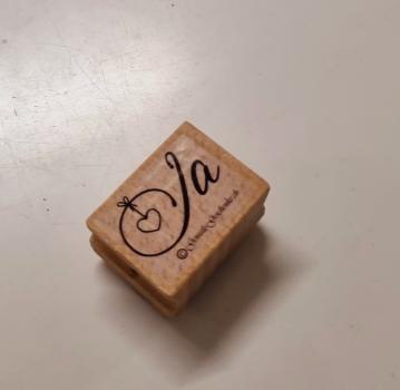 Holzstempel Hochzeit "Ja"