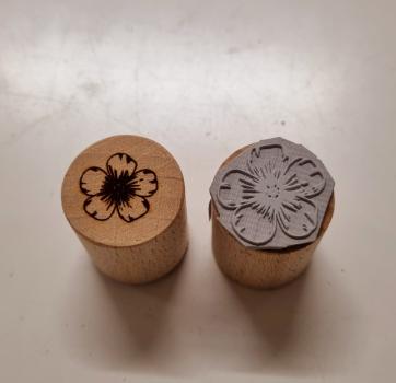 Holzstempel Blüte 2 / Blume