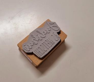 Preview: Holzstempel Geburt Judihui es Meitschi