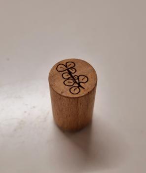 Holzstempel Eukalyptus Zweig leer (hohl)