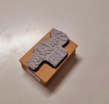 Preview: Holzstempel Geburt Judihui e Bueb