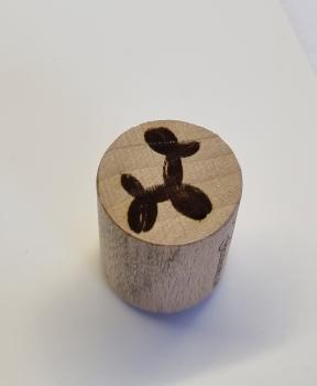 Holzstempel Ballon Hund / Hundeballon