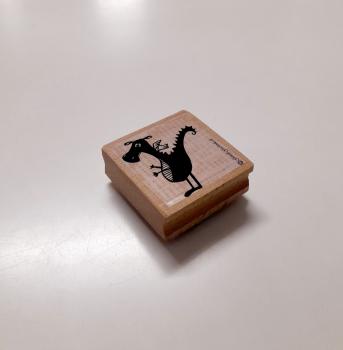 Holzstempel Drache
