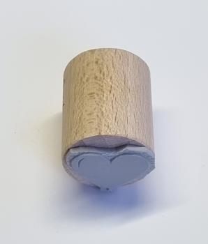 Preview: Holzstempel Ballon Herz / Herzballon