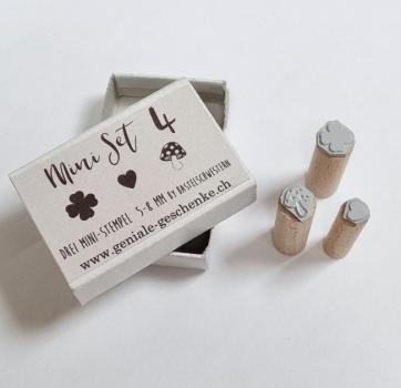 Holzstempel Mini-Set Nr. 4