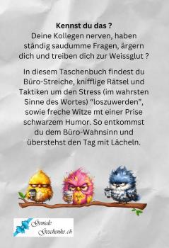 Buch "70 Wege im Büro niemanden umzubringen" - witziges Spass- & Malbuch mit Galgenhumor für Erwachsene