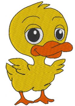 Nuschi bestickt mit Ente / Entchen