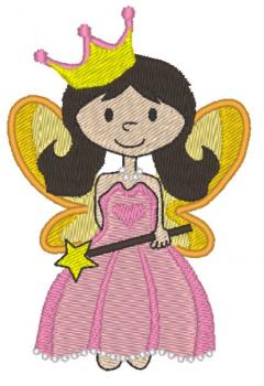 Nuschi bestickt mit Feen Prinzessin