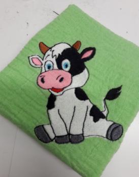 Preview: Nuschi bestickt mit Kuh