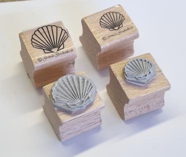 Holzstempel Muschel (klein)