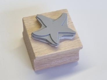 Preview: Holzstempel Stern / Seestern (klein)