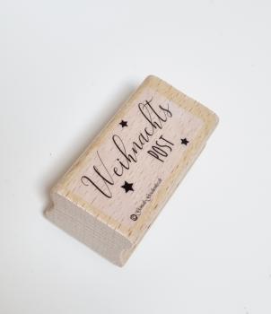 Holzstempel Weihnachtspost