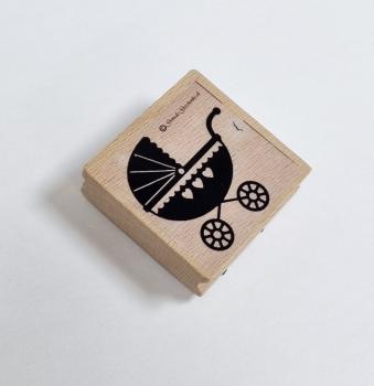 Holzstempel Kinderwagen
