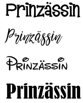 Schlupflatz bestickt mit Prinzässin