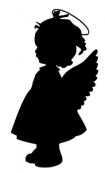 Stern Nachtlicht mit Schutzengel Mädchen